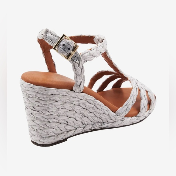 NWOT Andre Assous Madeira Raffia Wedge Sandal Made in Spain - Picture 5 of 10